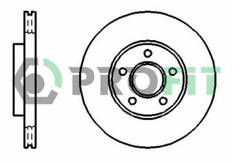 Диск тормозной FORD TRANSIT, FORD TOURNEO, PROFIT (50101172)