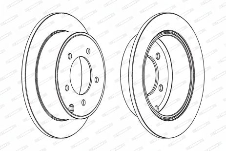 Диск гальмівний CHRYSLER 200, DODGE CALIBER, JEEP PATRIOT, FERODO (DDF1762C)