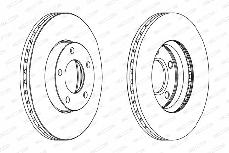 Гальмівний диск MAZDA 5, MAZDA 3, FERODO (DDF1311C) Гальмівний диск MAZDA 5, MAZDA 3, FERODO (DDF1311C)