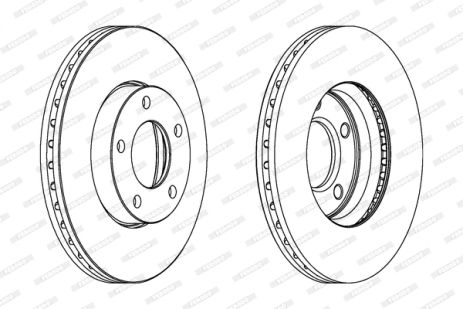 Диск гальмівний MAZDA 5, MAZDA 3, FERODO (DDF1311C)