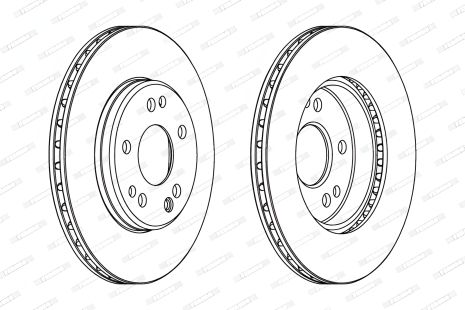 Тормозной диск для MERCEDES-BENZ E-CLASS, SL и 190, FERODO (DDF181)