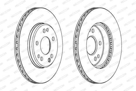 Диск гальмівний MERCEDES-BENZ E-CLASS, MERCEDES-BENZ SL, MERCEDES-BENZ 190, FERODO (DDF181)