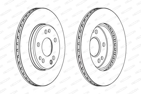Тормозной диск для MERCEDES-BENZ E-CLASS, SL и 190, FERODO (DDF181)