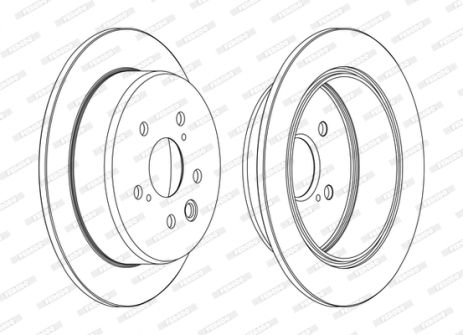 Диск гальмівний TOYOTA MARK, LEXUS IS, TOYOTA CROWN, FERODO (DDF1815C)