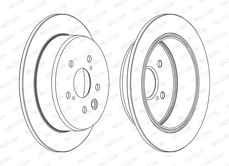 Гальмівний диск MARK TOYOTA, IS LEXUS, CROWN TOYOTA, FERODO (DDF1815C) Гальмівний диск MARK TOYOTA, IS LEXUS, CROWN TOYOTA, FERODO (DDF1815C)