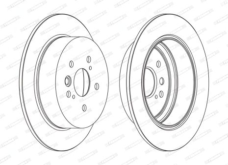 Тормозной диск для TOYOTA RAV от FERODO (DDF1486C)