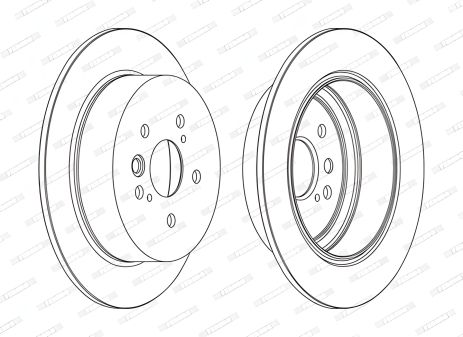 Тормозной диск для TOYOTA RAV от FERODO (DDF1486C)