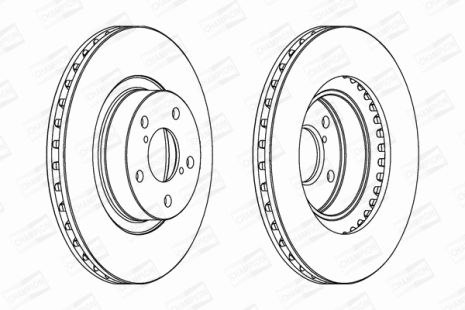 Диск тормозной TOYOTA GT, SUBARU IMPREZA, SUBARU LEGACY, CHAMPION (561667CH)