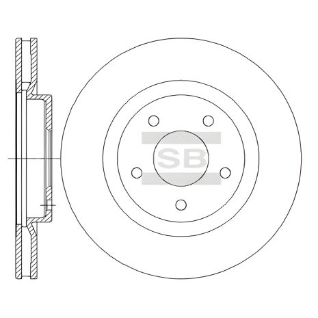 Гальмівний диск для NISSAN X-TRAIL, SANGSIN (SD4240) Гальмівний диск для NISSAN X-TRAIL, SANGSIN (SD4240)
