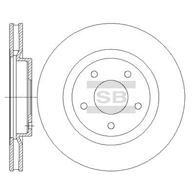 Диск тормозной NISSAN X-TRAIL, SANGSIN (SD4240)