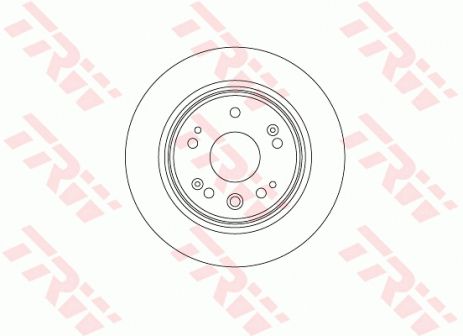 Диск гальмівний HONDA CROSSROAD, HONDA STREAM, HONDA CR-V, TRW (DF8083)
