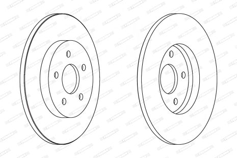 Гальмівний диск FORD MONDEO, JAGUAR X-TYPE, JAGUAR S-TYPE, FERODO (DDF1126C)