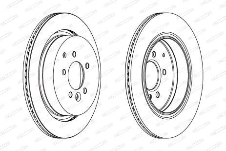 Тормозной диск KIA CARENS, FERODO (DDF1752)