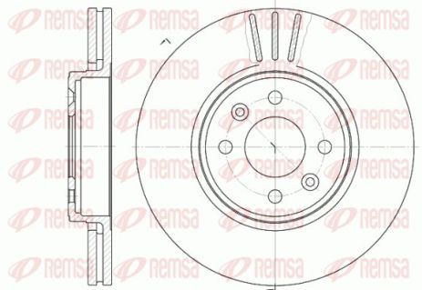 Диск тормозной RENAULT WIND, RENAULT CLIO, RENAULT GRAND, REMSA (658310)