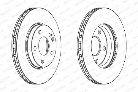 Тормозной диск для MERCEDES-BENZ B-CLASS и A-CLASS от FERODO (DDF1220C) Тормозной диск для MERCEDES-BENZ B-CLASS и A-CLASS от FERODO (DDF1220C)