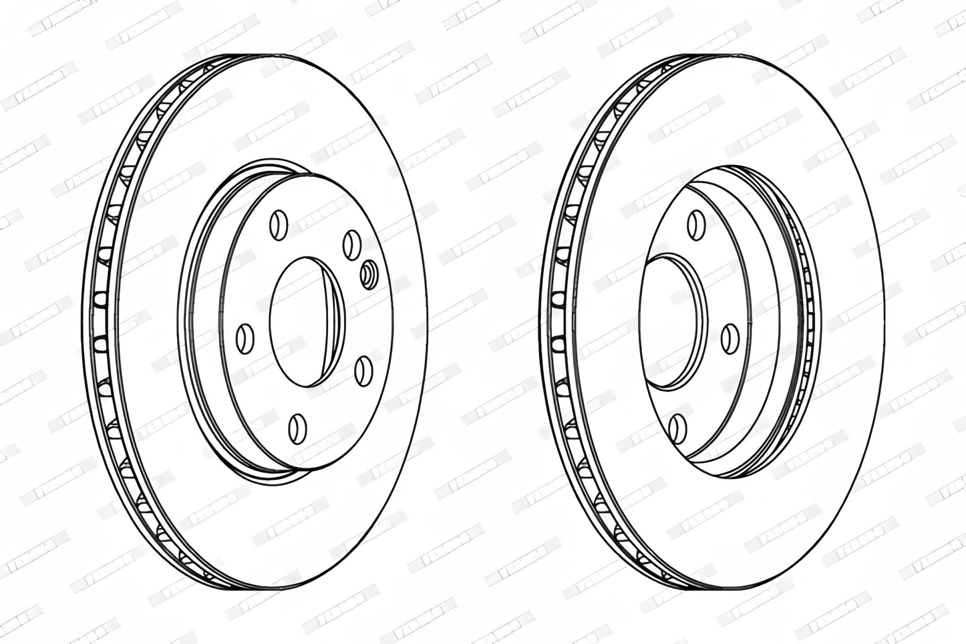 Тормозной диск для MERCEDES-BENZ B-CLASS и A-CLASS от FERODO (DDF1220C) Тормозной диск для MERCEDES-BENZ B-CLASS и A-CLASS от FERODO (DDF1220C)