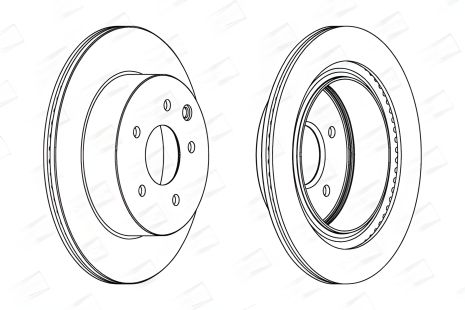 Тормозний диск TOYOTA ALPHARD, INFINITI G, RENAULT KOLEOS, CHAMPION (562280CH)
