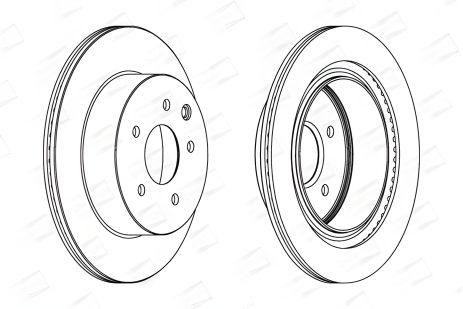 Тормозной диск для TOYOTA ALPHARD, INFINITI G, RENAULT KOLEOS, CHAMPION (562280CH)
