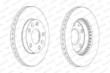 Диск тормозной RENAULT DUSTER, DACIA DUSTER, RENAULT KAPTUR, FERODO (DDF2078C)