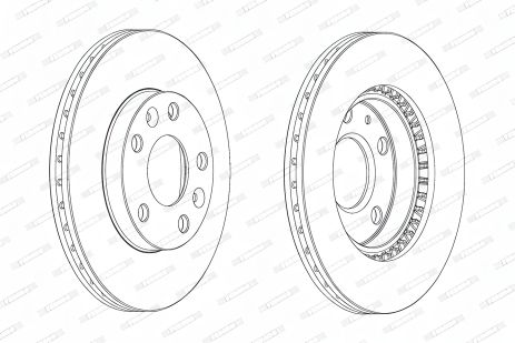 Тормозной диск RENAULT DUSTER, DACIA DUSTER, RENAULT KAPTUR, FERODO (DDF2078C)