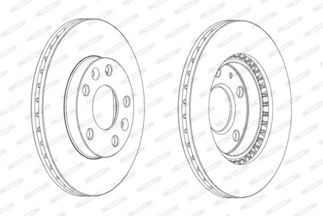 Диск гальмівний RENAULT DUSTER, DACIA DUSTER, RENAULT KAPTUR, FERODO (DDF2078C)