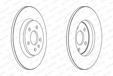 Тормозной диск AUDI Q5/A6/A7 FERODO (DDF1666C)