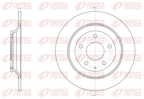 Диск гальмівний MAZDA CX-5, REMSA (6151800)