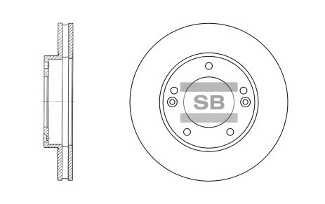 Желобок тормозной KIA SORENTO, SANGSIN (SD2026)