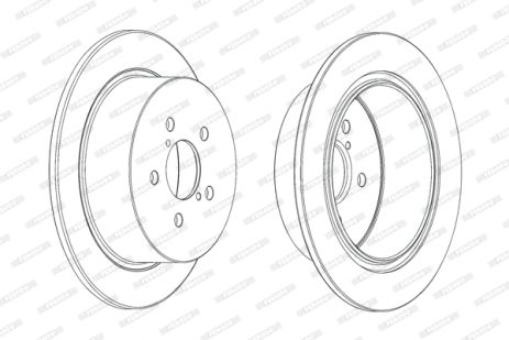 Диск гальмівний SUBARU LEGACY, SUBARU OUTBACK, FERODO (DDF1903C)