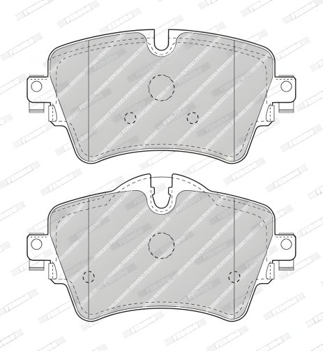 Комплект тормозных дисковых колодок для BMW 2, MINI MINI, FERODO (FDB4945)