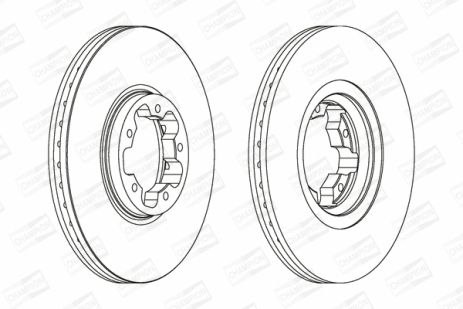 Диск тормозной FORD TRANSIT, CHAMPION (562141CH)