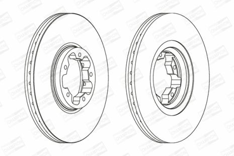 Диск гальмівний FORD TRANSIT, CHAMPION (562141CH)
