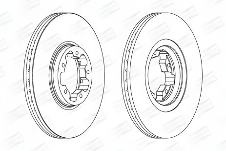 Тормозной диск для FORD TRANSIT, CHAMPION (562141CH)
