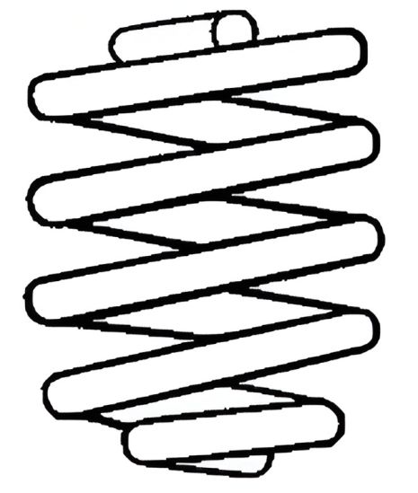 Підвіски пружина SKODA OCTAVIA, VW GOLF, SACHS (996560)
