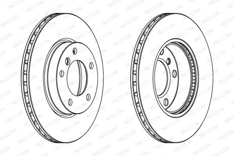 Гальмівний диск ALPINA ROADSTER, BMW Z4, FERODO (DDF258)