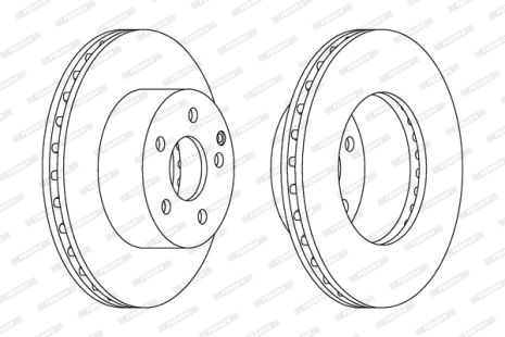 Диск тормозной TOYOTA AURIS, FERODO (DDF1668C) Диск тормозной TOYOTA AURIS, FERODO (DDF1668C)