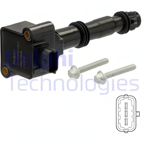 Катушка зажигания для PORSCHE CAYENNE, PORSCHE 911, PORSCHE CAYMAN, DELPHI (GN1094912B1)