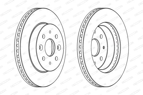 Гальмівний диск KIA RIO, FERODO (DDF1542) Гальмівний диск KIA RIO, FERODO (DDF1542)