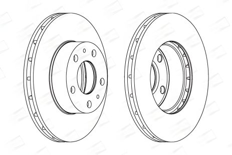 Гальмівний диск FIAT DUCATO, CHAMPION 563026CH
