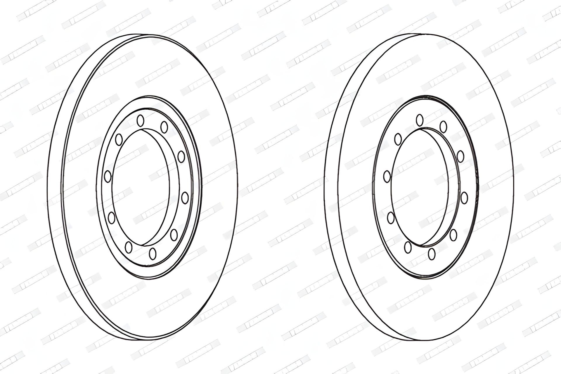 Гальмівний диск для FORD TRANSIT, FERODO (DDF1537) Гальмівний диск для FORD TRANSIT, FERODO (DDF1537)
