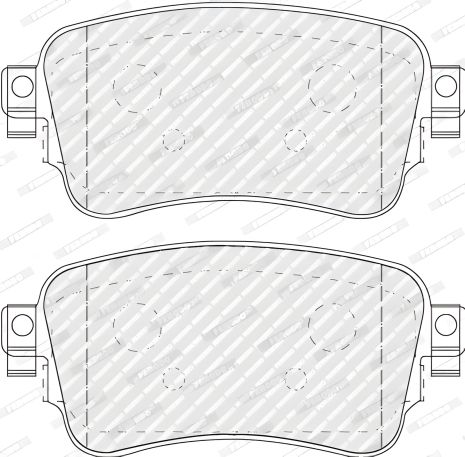 Дискові гальмівні колодки PEUGEOT EXPERT, CITROËN JUMPY, FERODO (FVR5120)