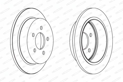 Тормозной диск для JEEP GRAND CHEROKEE, FERODO (DDF1186)