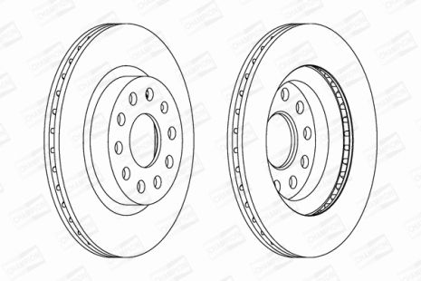 Диск гальмівний SKODA YETI, SEAT ALTEA, VW GOLF, CHAMPION (562237CH)