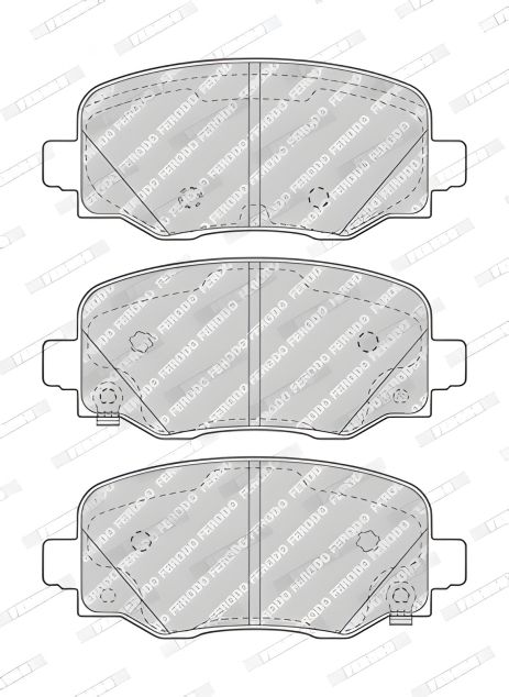 Гальмівні колодки комплект, дискове гальмо FIAT 500X, JEEP RENEGADE, FERODO (FDB4925)