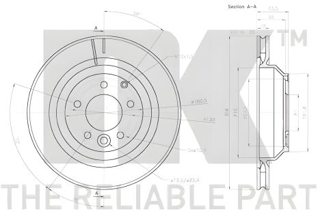 Тормозной диск для AUDI Q7 и VW TOUAREG/PORSCHE CAYENNE, NK (3147138)