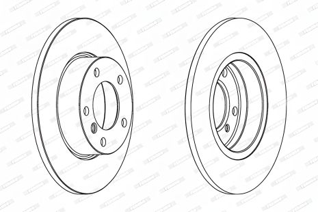 Гальмівний диск BMW Z3, BMW 3, FERODO (DDF248) Гальмівний диск BMW Z3, BMW 3, FERODO (DDF248)