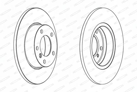 Гальмівний диск BMW Z3, BMW 3, FERODO (DDF248)