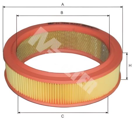 Повітряний фільтр для ВАЗ 2101-2107, 2108-09 (карбюратор), M-FILTER (A101)