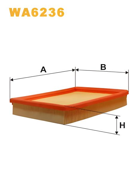 Повітряний фільтр CHEVROLET CLASSIC, WIX FILTERS (WA6236)