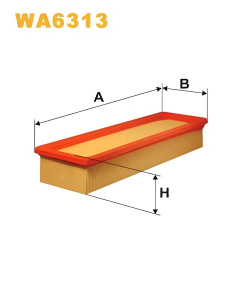 Повітряний фільтр RENAULT ESPACE, WIX FILTERS (WA6313)